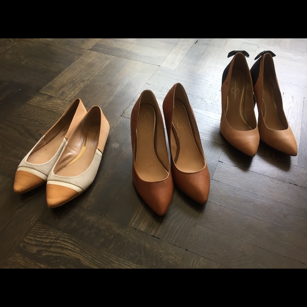 3 pairs of Jessica Simpson shoes bundle